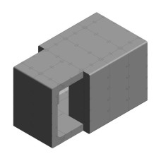 Mobile reinforced concrete modular shelter ARCA NOVA 3.2 for 12 people