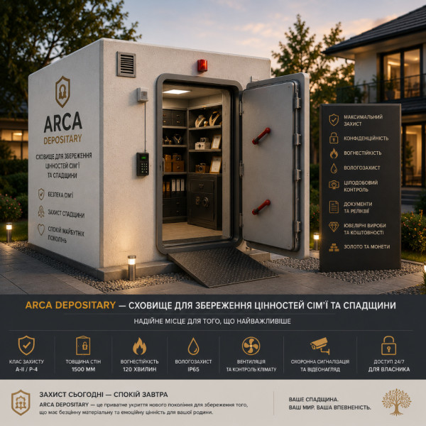 ARCA DEPOSITORY — Vault Shelter for Valuables with Shahed Protection